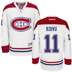 Herren Montreal Canadiens Eishockey Trikot Saku Koivu #11 Reebok Weiß Auswärts